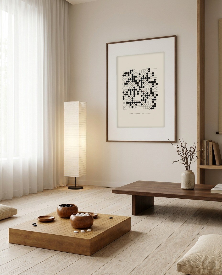 Go Seigen – Honinbo Shusai, 1933 in a room