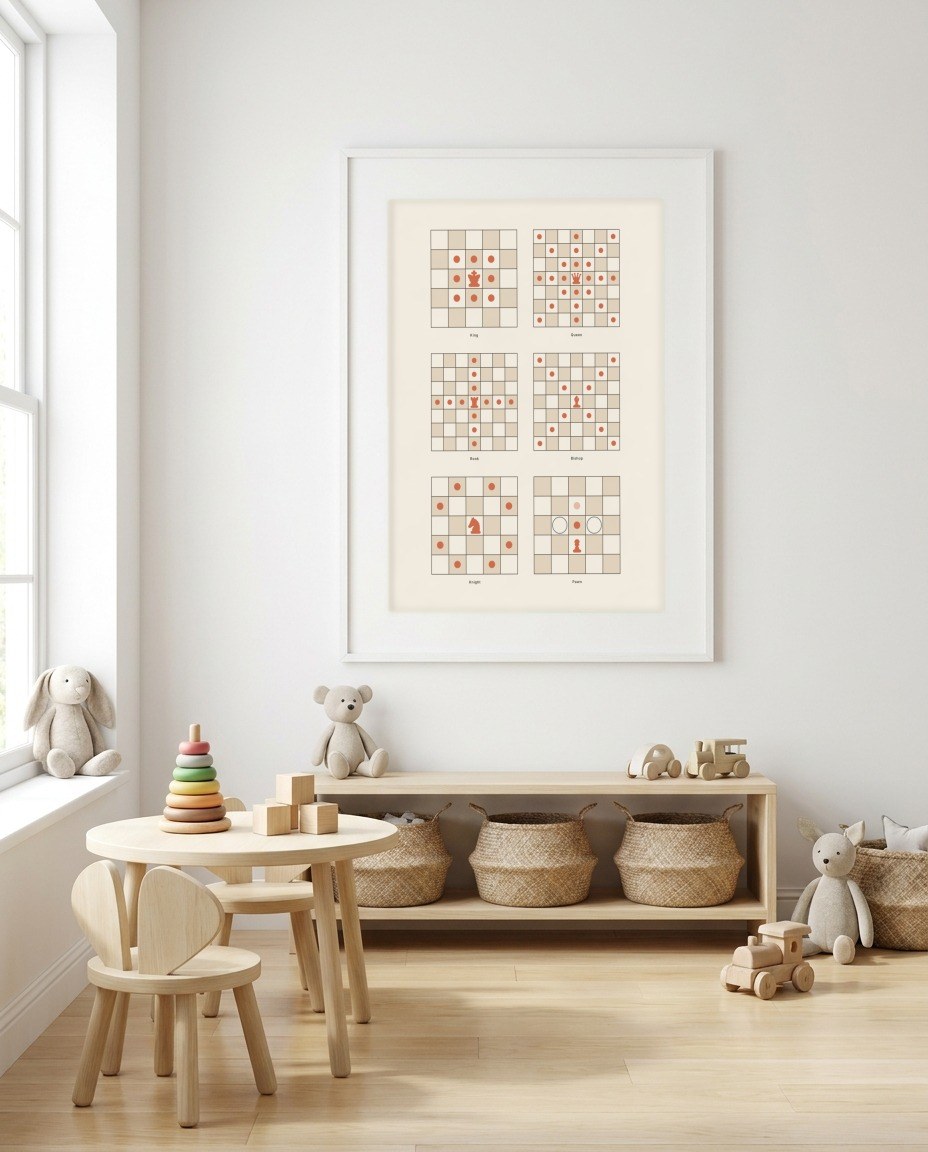 Chess · How the pieces move in a room